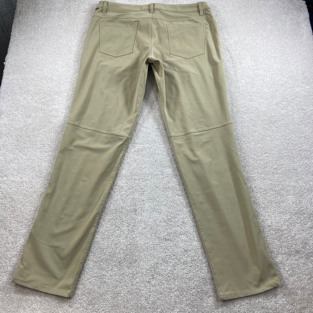 Lululemon Commission Pant Classic Men 36 Tan Khaki Warpstreme Chino Trousers